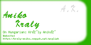 aniko kraly business card